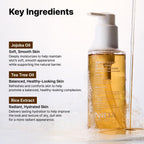 NIDA Perfect Clear™ Oil-To-Foam Double Cleanser | Jojoba Oil, Tea Tree Oil, Rice Extract | Good for Daily Impurities, Excess Sebum, Pore Cleaning, Blackheads, Dirt and Pollutants | 4.90 fl. oz., 145ml
