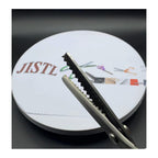 JISTL Green Pinking Shears Comfort Grips Crafts Zig Zag Cut Sewing Scissors,Professional Handheld Dressmaking