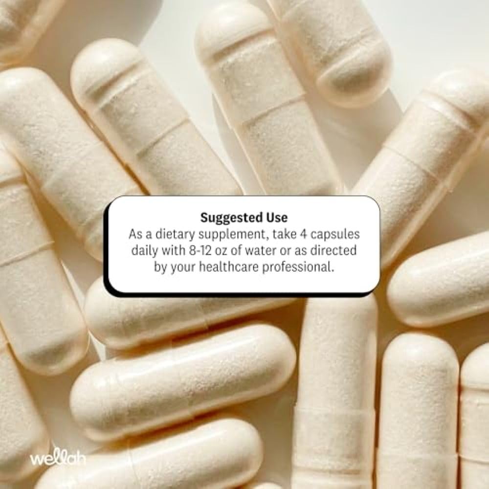 Wellah Creatine Monohydrate Capsules (3000 mg) 120 Capsules