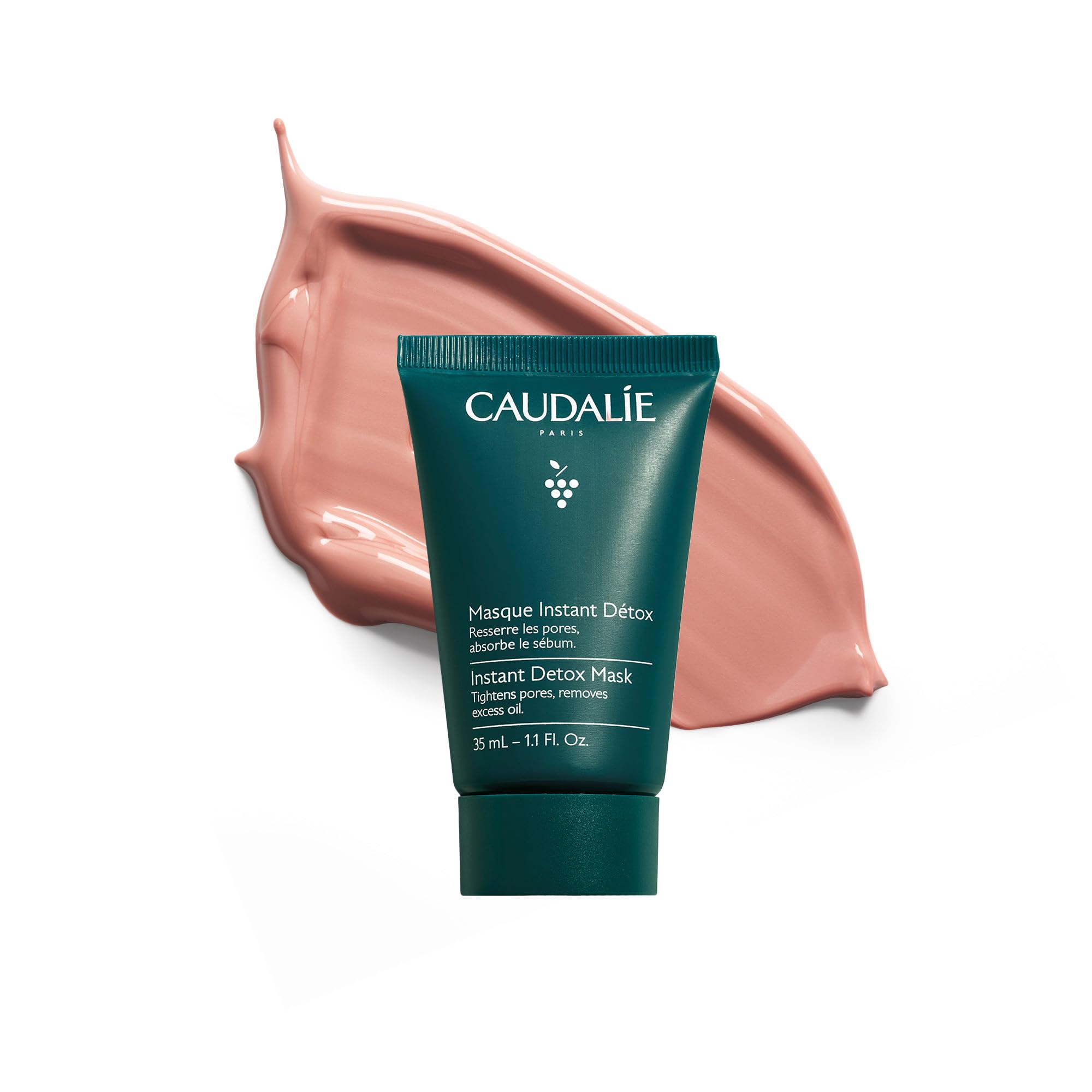 Caudalie Instant Detox Mask, Pore Minimizing Pink Clay Face Mask