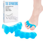 KTSAY Toe Spacers for Women & Men - Silicone Toe Separators for Bunion Relief, Hammer Toe, Plantar Fasciitis & Pedicures (2, Beige)