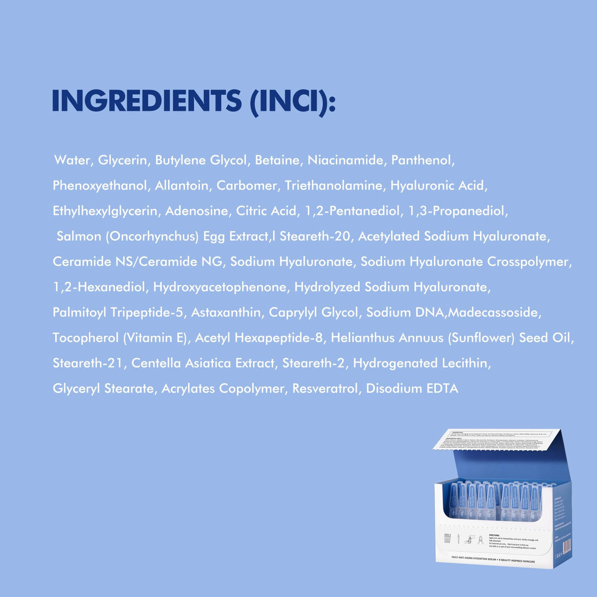 Salmon DNA PDRN Serum – Microneedling Aftercare Anti-Aging Face Serum with Peptides & Hyaluronic Acid – 1.5 mL × 30 Vials, Korean Skincare Formula