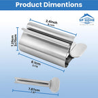 Buy now The Original Toothpaste Squeezer Tube Roller Stainless Steel 2 Pieces Tube Squeezer Rollers, Saves Toothpaste, Creams, Puts an end to Waste - Simple and Practical (Silver) 2.4 inch Wide at indiglob india