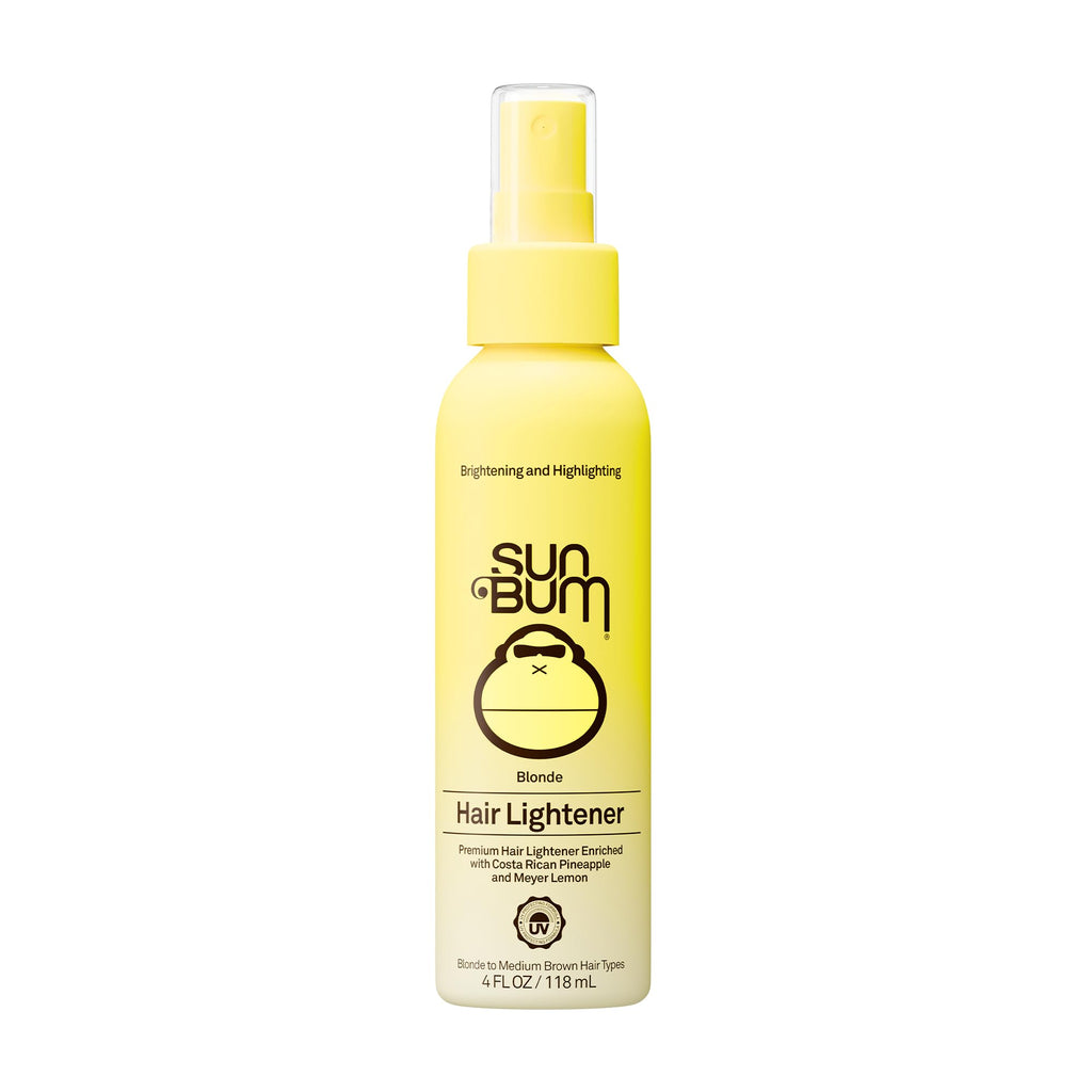 Sun Bum Hair Lightener Spray for Blonde to Medium Brown Tone - 4 oz | UV Protecting, Enriched with Pineapple and Meyer Lemon, Vegan