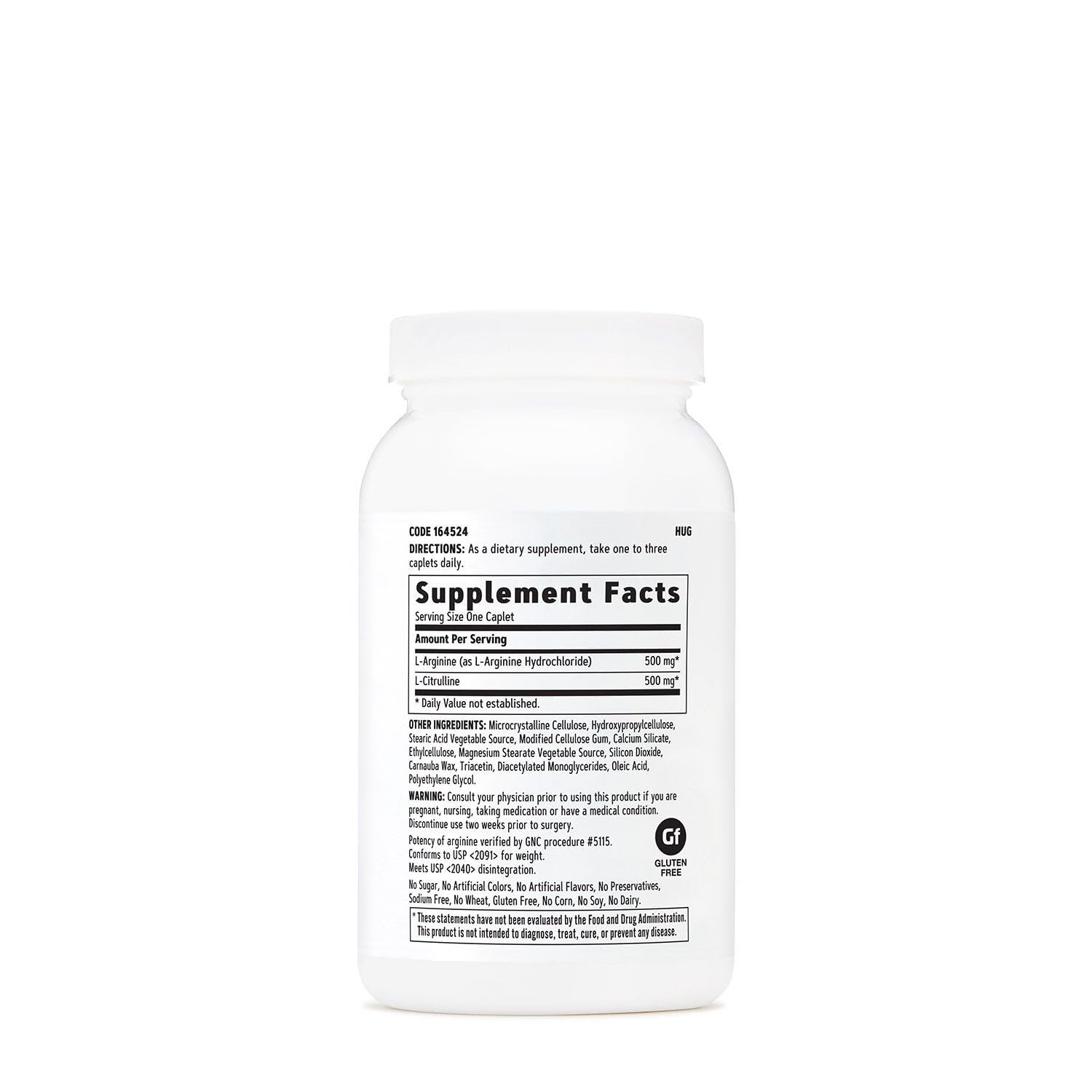 Buy now GNC L Arginine + L Citrulline 500mg Each Supplement, Supports Nitric Oxide Production and Healthy Blood Vessel Tone, 120 Servings at indiglob india