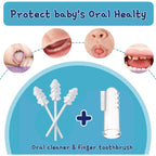 Buy now Little Fox Baby Oral Cleaner 42Pcs [Upgrade Designed] +1pc Free Finger Toothbrush with Case, Tongue, Mouth and Gums Cleaner, Newborn Toothbrush, Infant Oral Care and Cleaning for 0-36 Month Baby at indiglob india