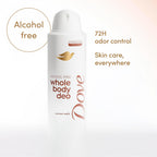 Dove Whole Body Deodorant Spray, Alcohol Free, Coconut Vanilla, 4 oz | Alcohol Free, Scent: Coconut Vanilla