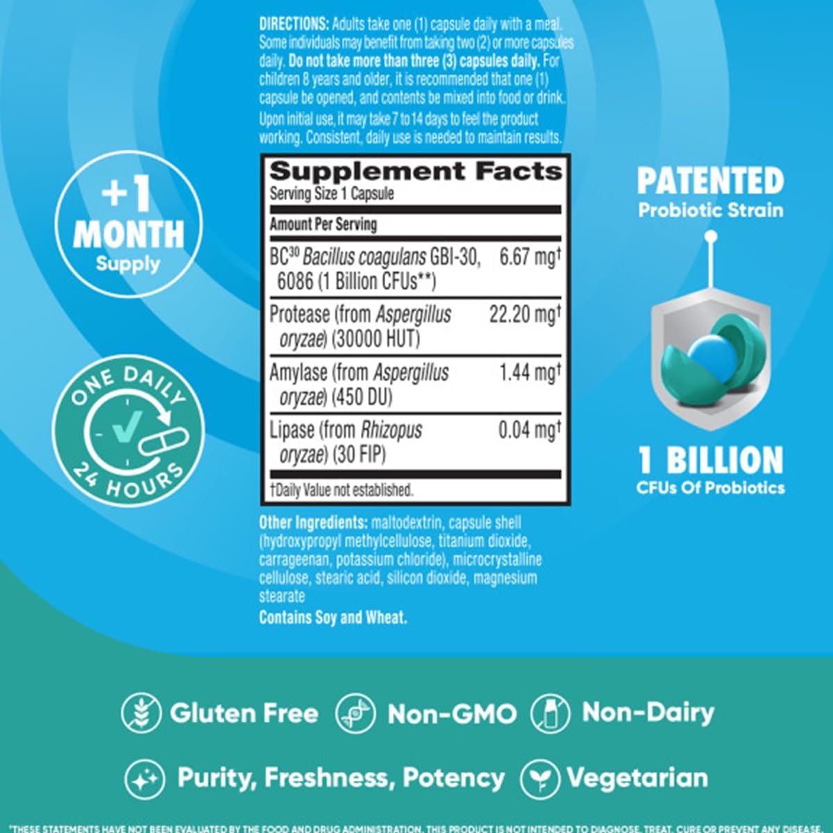 Buy now Digestive Advantage Intensive Bowel Support Probiotic Supplement 32 Capsules, Defends Against Gas, Bloating, Abdominal discomfort, Survives 100x Better at indiglob india