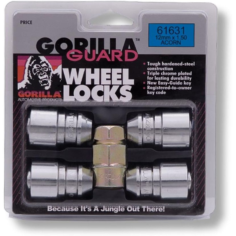 Buy now Gorilla Automotive 61631 Acorn Gorilla Guard Locks (12mm x 1.50 Thread Size) - Pack of 4 at indiglob india