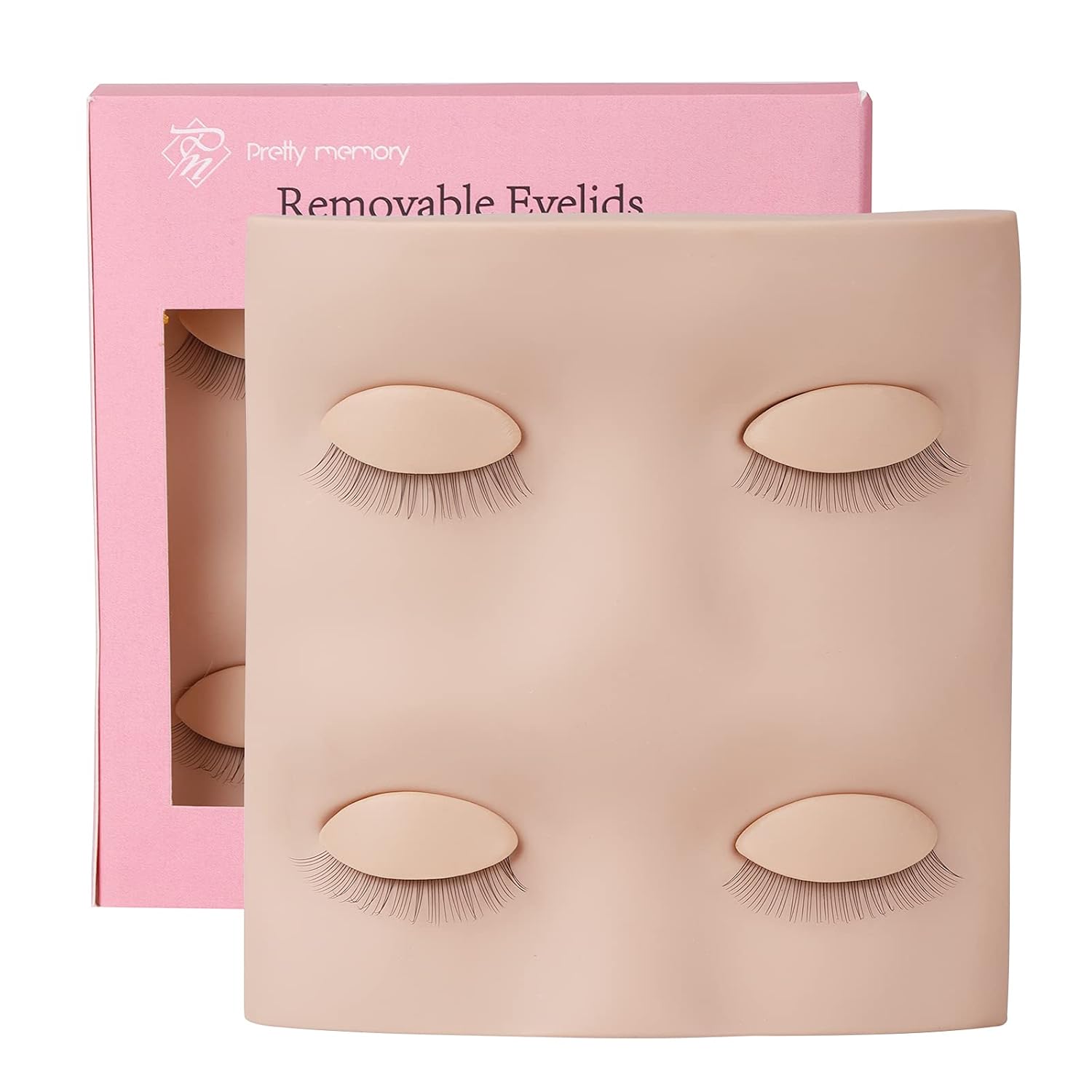 Buy now Pretty memory Lash Mannequin Head with 2 Pairs of Removable Practice Eyelids, Realistic Eyelash Mannequin Head, Soft-Touch Lash Extension Supplies for Practice at indiglob india