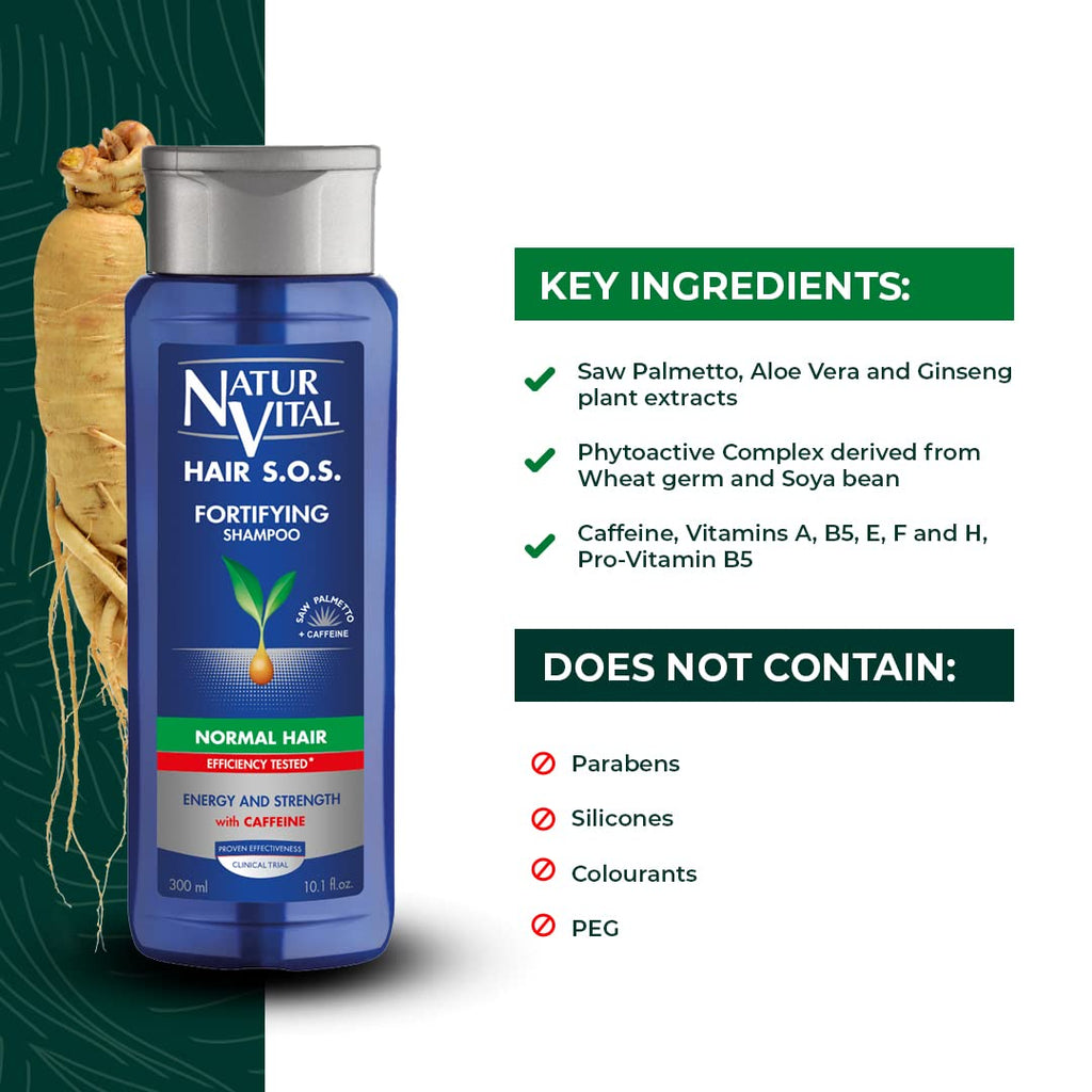 Buy now NaturVital Unisex, Natural Aloe Vera & Ginseng Organic Hair SOS Revitalizing Shampoo for Normal Hair, Prevents Hair Breakage, Cruelty-Free & Paraben-Free at indiglob india