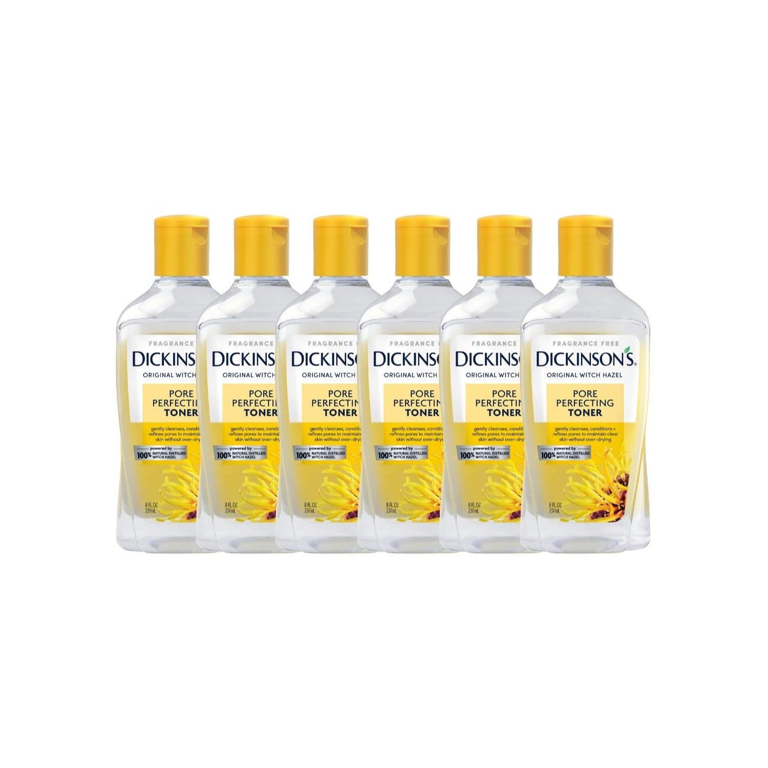 Dickinson's Witch Hazel Pore Perfecting Toner | 16 Fl Oz | 100% Natural Distilled Witch Hazel; America's #1 Toner; Refines Pores, Removes Impurities & Oil