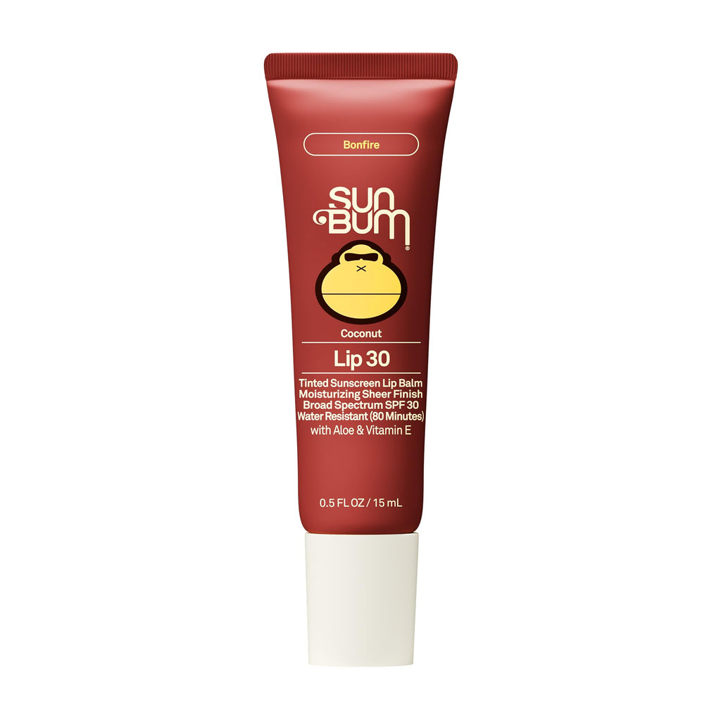 Sun Bum SPF 30 Coconut Sunscreen Lip Balm, Sunset Cove Tinted - 0.5 oz | Broad Spectrum Moisturizing with Aloe and Vitamin E, Vegan, Hawaii 104 Act Compliant (Made without Octinoxate & Oxybenzone)
