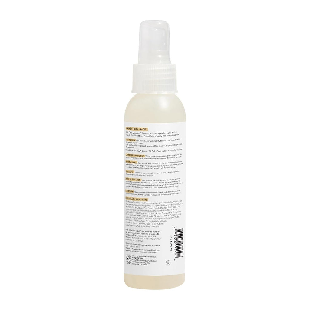 Buy now The Honest Company Conditioning Hair Detangler, Tear-Free Hypoallergenic Leave-In Conditioner and Fortifying Spray, Citrus Vanilla Refresh, 4 fl oz at indiglob india
