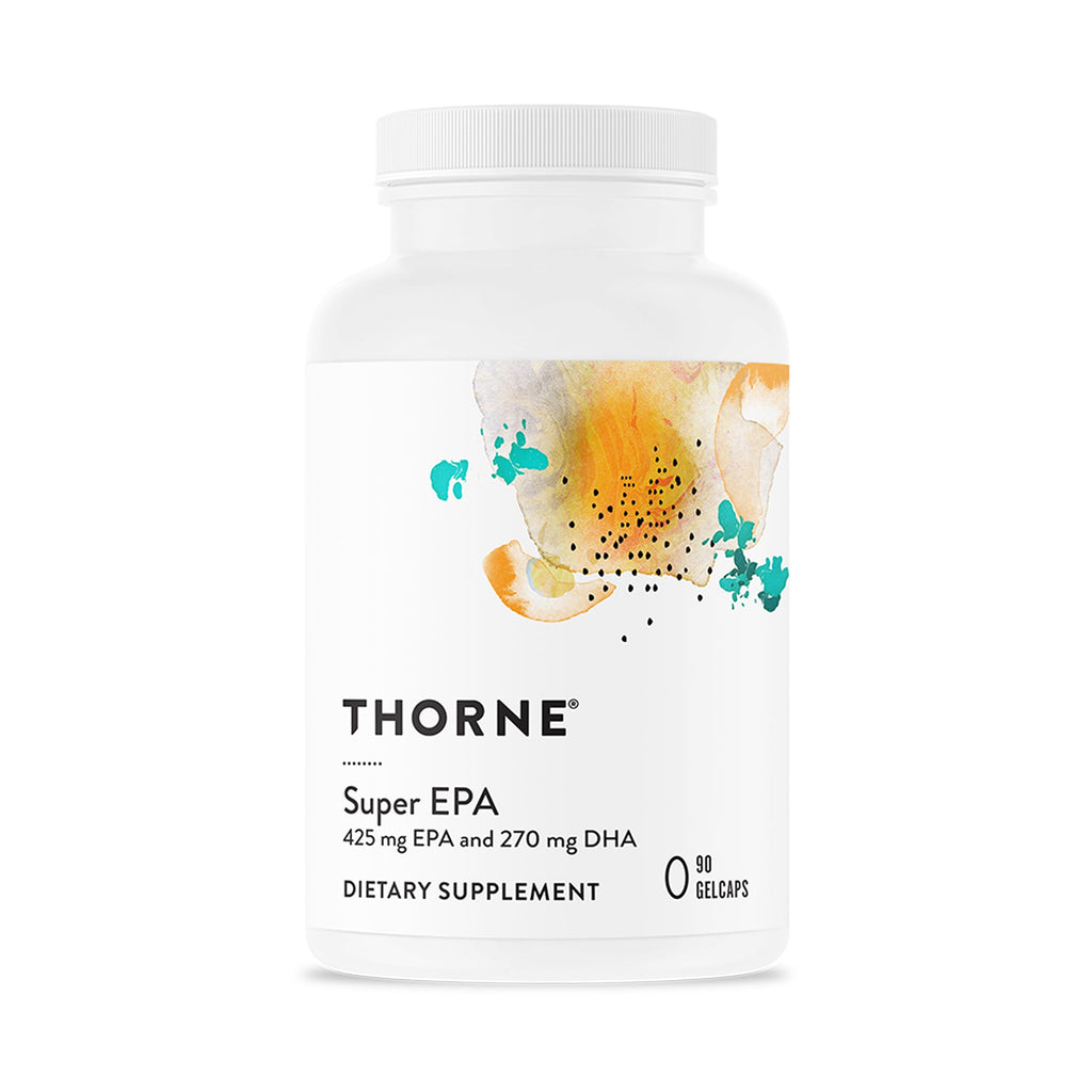 THORNE Super EPA, Omega-3 Fish Oil Supplement with EPA & DHA, 180 Softgels | Supports Brain, Joint & Heart Health, Promotes Healthy Skin*, EPA & DHA from Sustainably Sourced Fish, NSF Contents Certified
