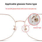 Mr.ZzjOOj Eyeglasses Nose Pads, 15 x 8mm Screw-in Nose Pads for Glasses