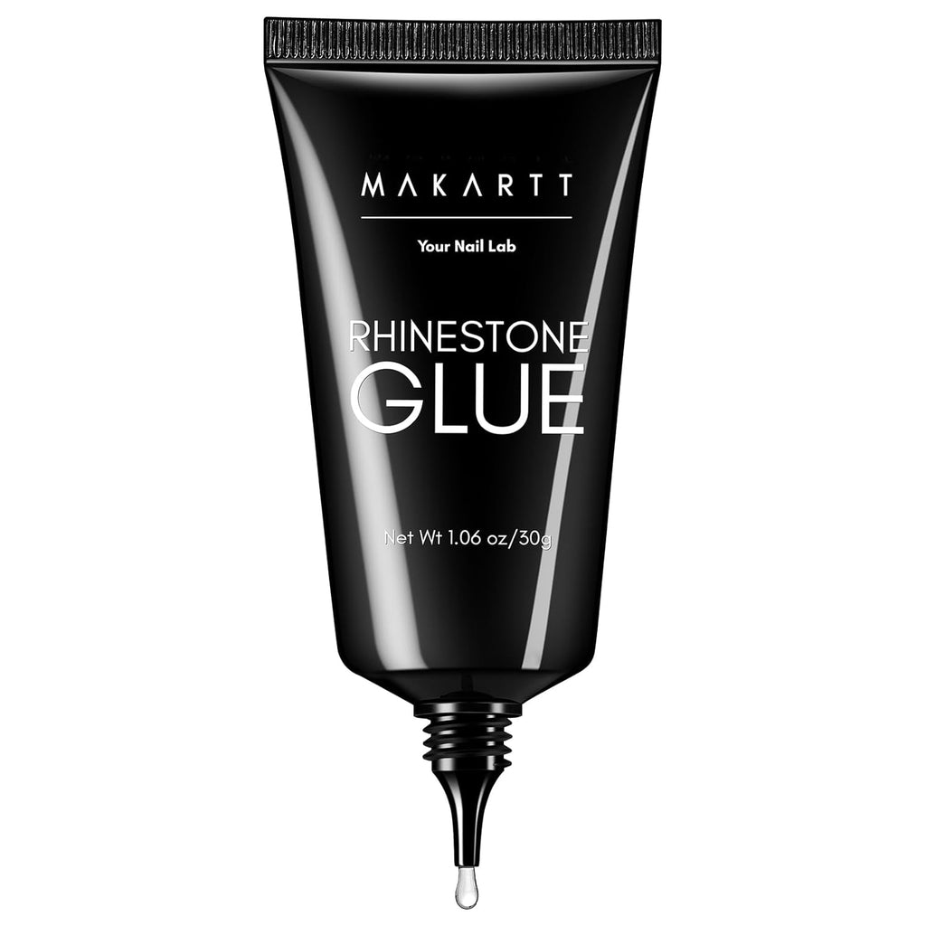 Buy now Makartt Nail Rhinestone Glue: Super Strong Gel Glue for Nail Art Decorations, Charms, 3D Bling, Gems, Jewel Diamonds 30ML Cured Need Beauty at indiglob india