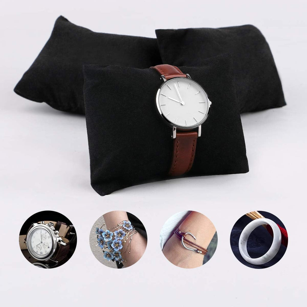 Buy now Watch Pillow, Velvet Watch Pillows for Box Bracelet Watch Pillow 20 Packs, Small Black Velvet Pillow 3.34'' x 2.95'', Jewelry Display Pillow Bracelet Bangle Cushions for Gift Box at indiglob india