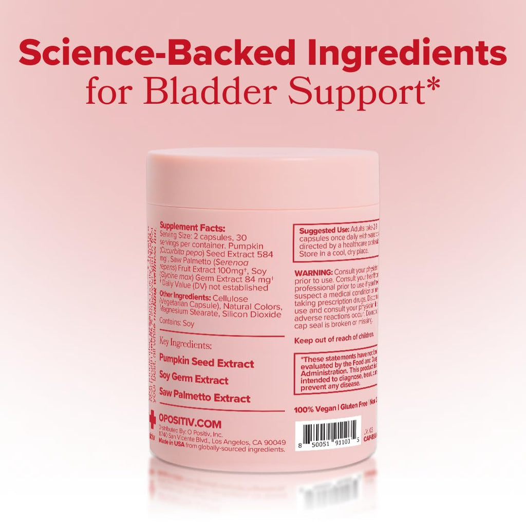URO Bladder Control Supplement for Urgency & Frequency – 30-Day Supply