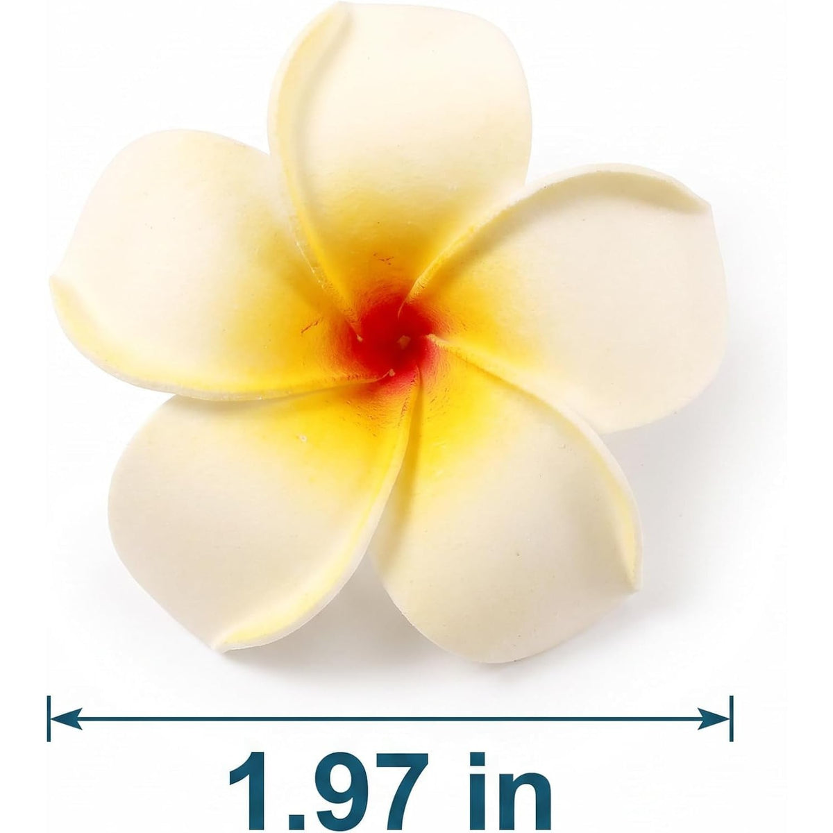 10Pcs Multicolor Hawaii Plumeria Flower Clips Hawaiian Flowers Hair Barrettes Beach Party Hair Clips Artificial Tropical Flower Hairpins for Wedding Hair Accessories (7cm)