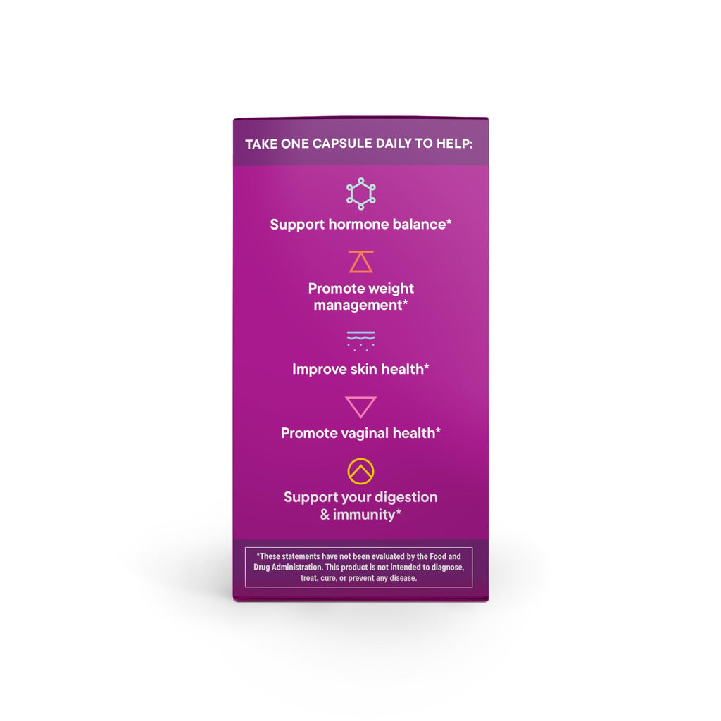 Daily Nouri Hormone Balance Probiotic for Women | Healthy Estrogen Metabolism, Hormone & Cycle Support | Gut-Hormone Support for PMS, Skin, Bloating & Perimenopause | 7 Studied Strains + Plant Omega