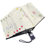 Buy now DBA FDJASGY Sun Umbrella Compact Folding Travel Umbrella Auto Open and Close for Windproof, Rainproof & 99.9% UV Protection Parasol with Black Anti-UV Coating at indiglob india