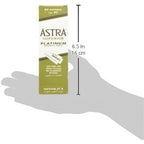 Astra Platinum Double Edge Safety Razor Blades,100 Blades (20 x 5)