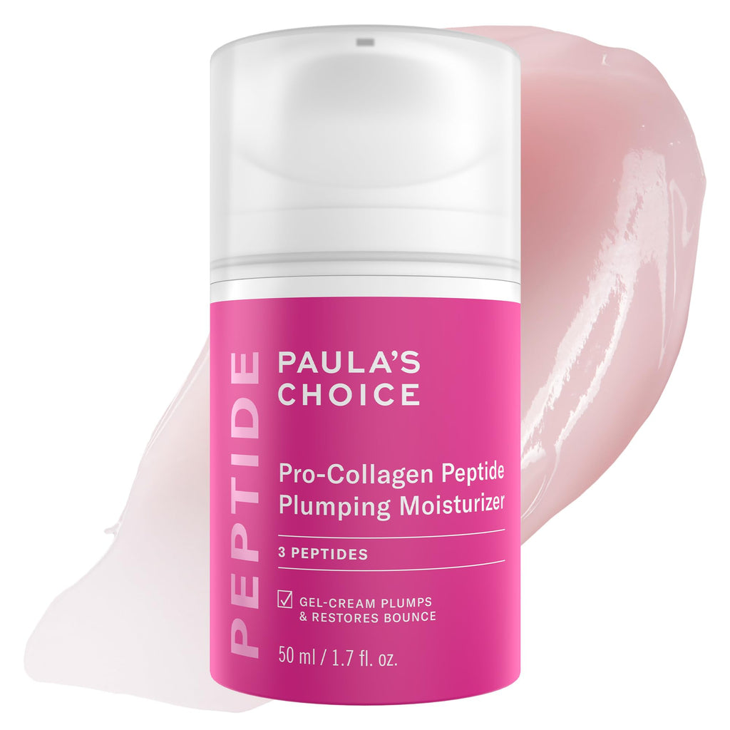 Buy now Paula's Choice Pro-Collagen Peptide Plumping Face Moisturizer, Daily Gel Face Cream for Deep Lightweight Hydration, Wrinkles & Loss of Firmness, Fragrance-Free, 1.7 Fl Oz at indiglob india