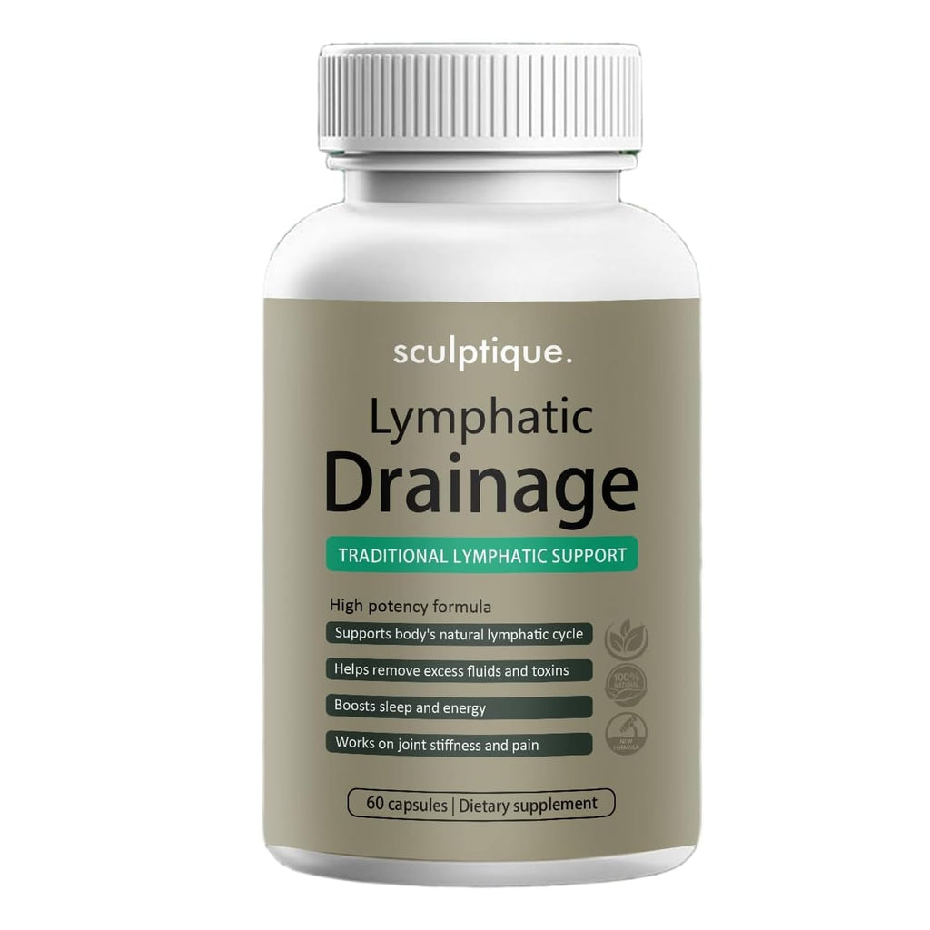 Sculptique Lymphatic Drainage Capsules with Dandelion & Cleavers, 60 Count | Maximum Potency Formula with Dandelion & Cleavers Extract, Supports Cellulite Reduction & Lymphatic Drainage