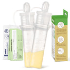Buy now haakaa Colostrum Collector Kit Breast Milk Collector with Cotton Cloth Wipe and Storage Case, Ready-to-Use, Reusable, 4ml/6pcs at indiglob india