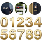 Buy now Mailbox Numbers for Outside, 2 Inch Door Address Number Stickers for Apartment Room, Gold Shiny, 1 Set of 10 Pcs. 2In-1 Set Gold at indiglob india