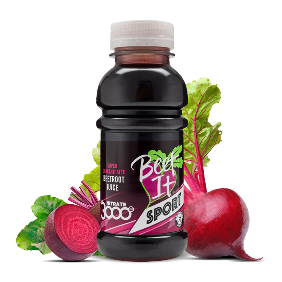 Beet IT Beetroot Juice Sport Nitrate 3000mg - Super Concentrated Beet Juice Liquid Dietary Supplement No Added Sugar, Artificial Colors, Preservatives, BPA-Free, Gluten-Free, 8.5oz (7 Servings)