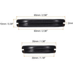 Buy now MECCANIXITY Rubber Grommet Mount Size 60 x 30 mm Oval Double-Sided for Wire Protection Pack of 6 at indiglob india