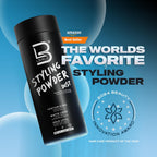 L3 Level 3 Hair Texture Powder for Men, Volume, Natural Look, 30 g | Styling powder, hair texturizer, non-greasy finish, buildable hold, easy application, small 30 g size