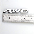 Buy now EmbRoom AWD Emblem, 3D Metal Tailgate Side Sticker Badge Replacement For 4x4 All Wheel Drive SUV Off Road (Chrome) at indiglob india