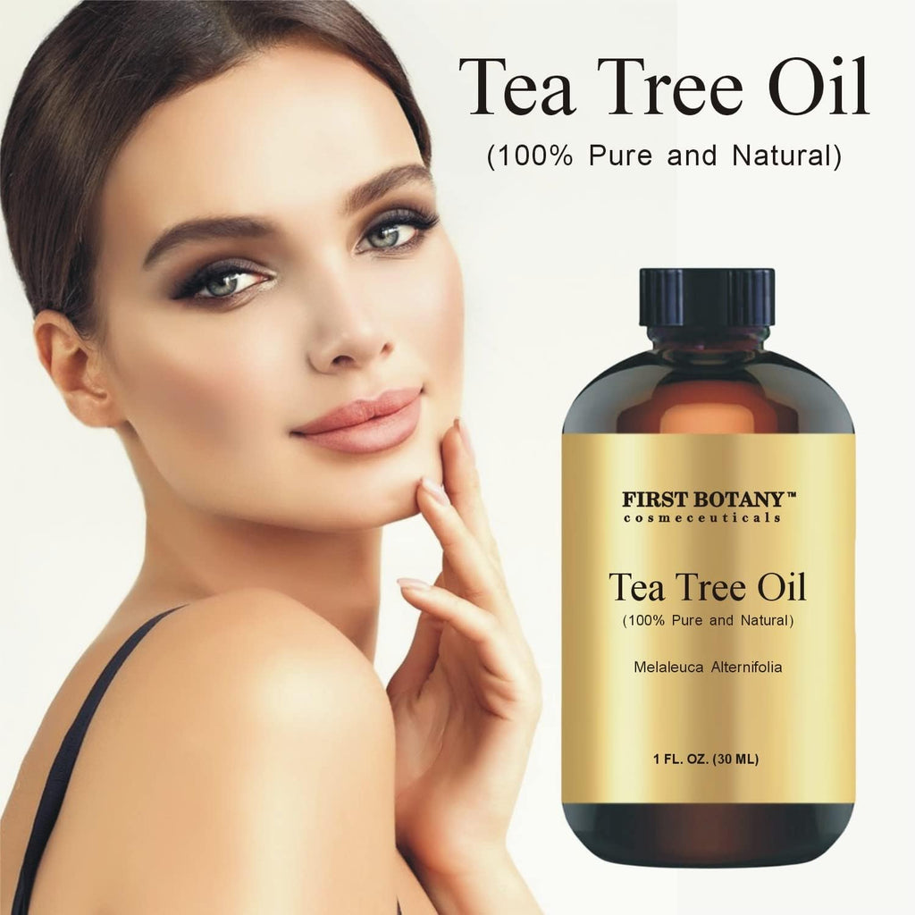 Buy now First Botany, 100% Pure Australian Tea Tree Essential Oil with high conc. of Terpinen - A Known Solution to Help in Fighting Acne, Toenail Issues, Dandruff. (1 fl oz) at indiglob india