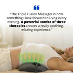 SmoothSpine Triple Fusion Back Massager with Heat for Lower Back Comfort XL