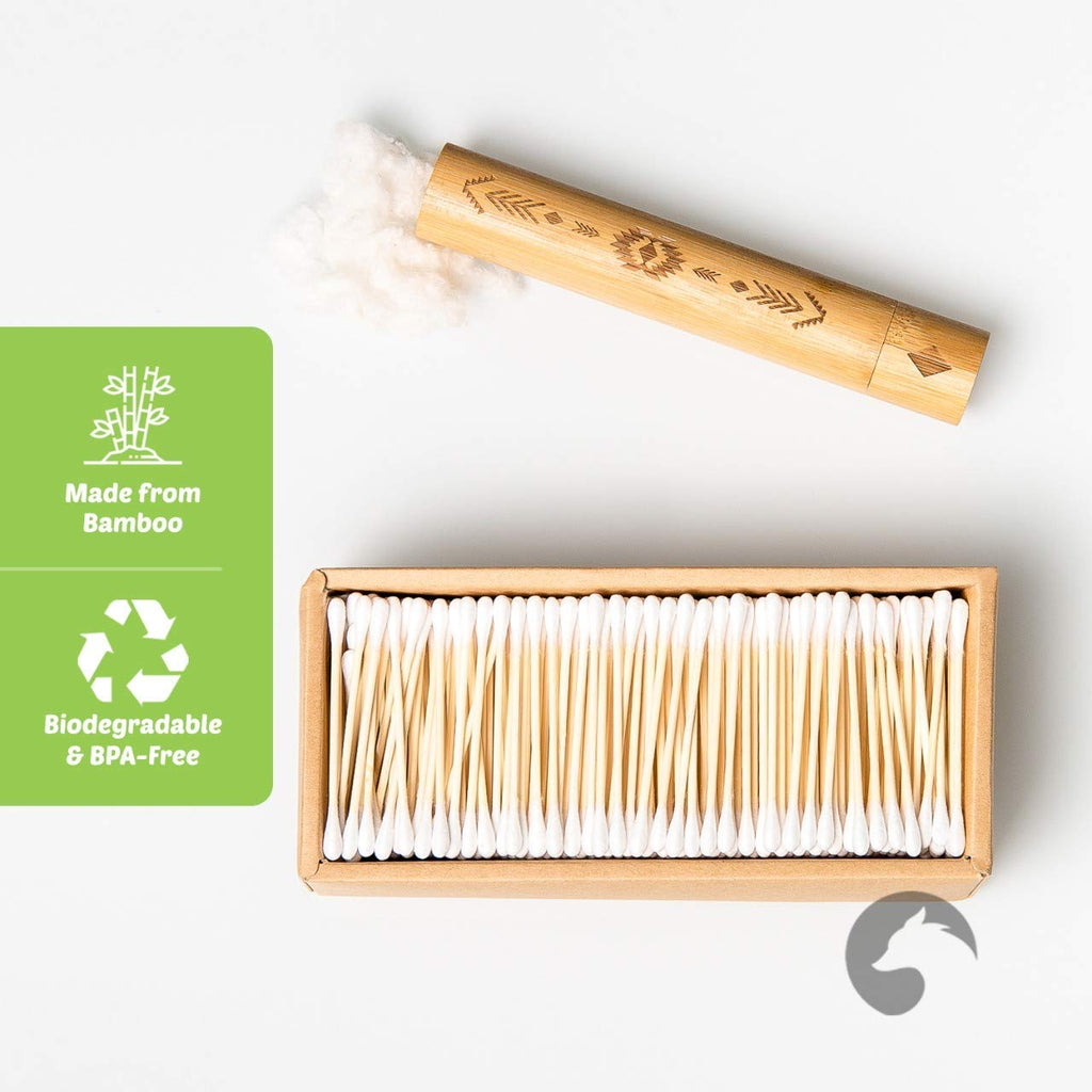 Buy now Bamboo Cotton Swabs 500 Count | Biodegradable & Organic Cotton Buds | Double Tipped Sticks | 100% Eco-Friendly & Natural | Perfect for Makeup & Nail Applications, Arts & Crafts, Removing Dust & Dirtâ€¦ at indiglob india