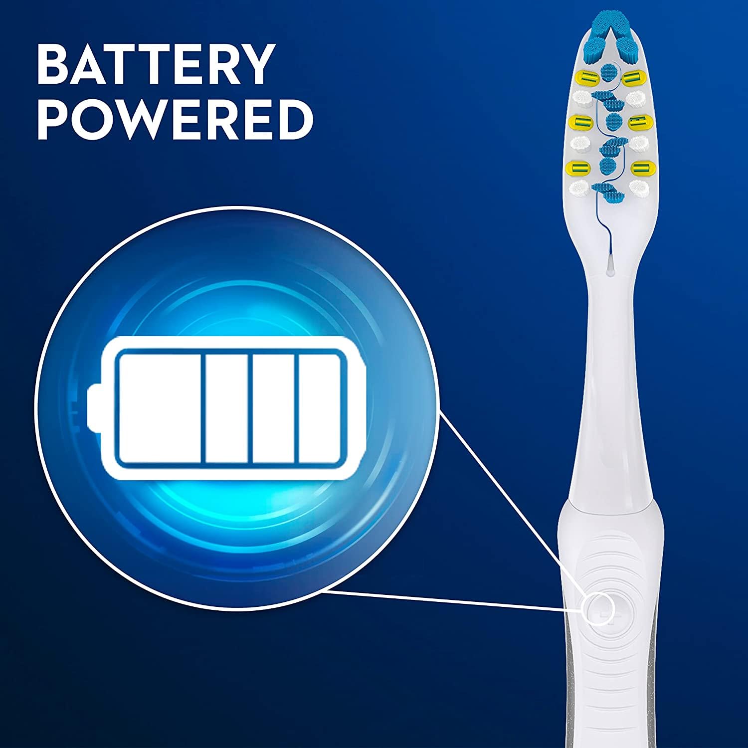 Buy now Oral-B 3D White Pulsar, Battery electric toothbrushes, 2 count SOFT toothbrush pack, removes stains, whitens teeth, travel essentials tooth brush at indiglob india