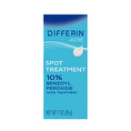 Differin Acne Spot Treatment, Max Strength, 10% Benzoyl Peroxide, 1 fl oz | Fast-Acting Pimple Treatment, Maximum Strength OTC Formula, Clears Acne Overnight, For Face, Dermatologist Brand