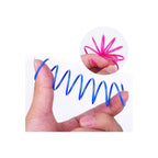 ISMARTEN Cat Spring Toy (60 Pack), Cat Kittens Toys Plastic Coil Spiral Springs for Swatting, Biting, Hunting, and Active Healthy Play (Random Color)
