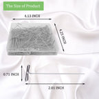 200Pcs T Pins, 2 inch Sewing Pins, Stainless Steel Wig Pin for Wigs, T-pins for Foam Head, Long Straight Pin for Sewing, Craft, Quilting and Blocking Knitting, Office, Decoration by Sunenlyst