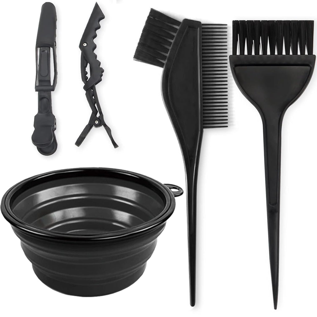 Buy now Yexixsr 5Pcs Professional Salon Hair Coloring Dyeing Kit, Hair Bleach Dit Hair Coloring Products with Hair Dye Brush, Hair Color Bowl, Hair Clips Default at indiglob india