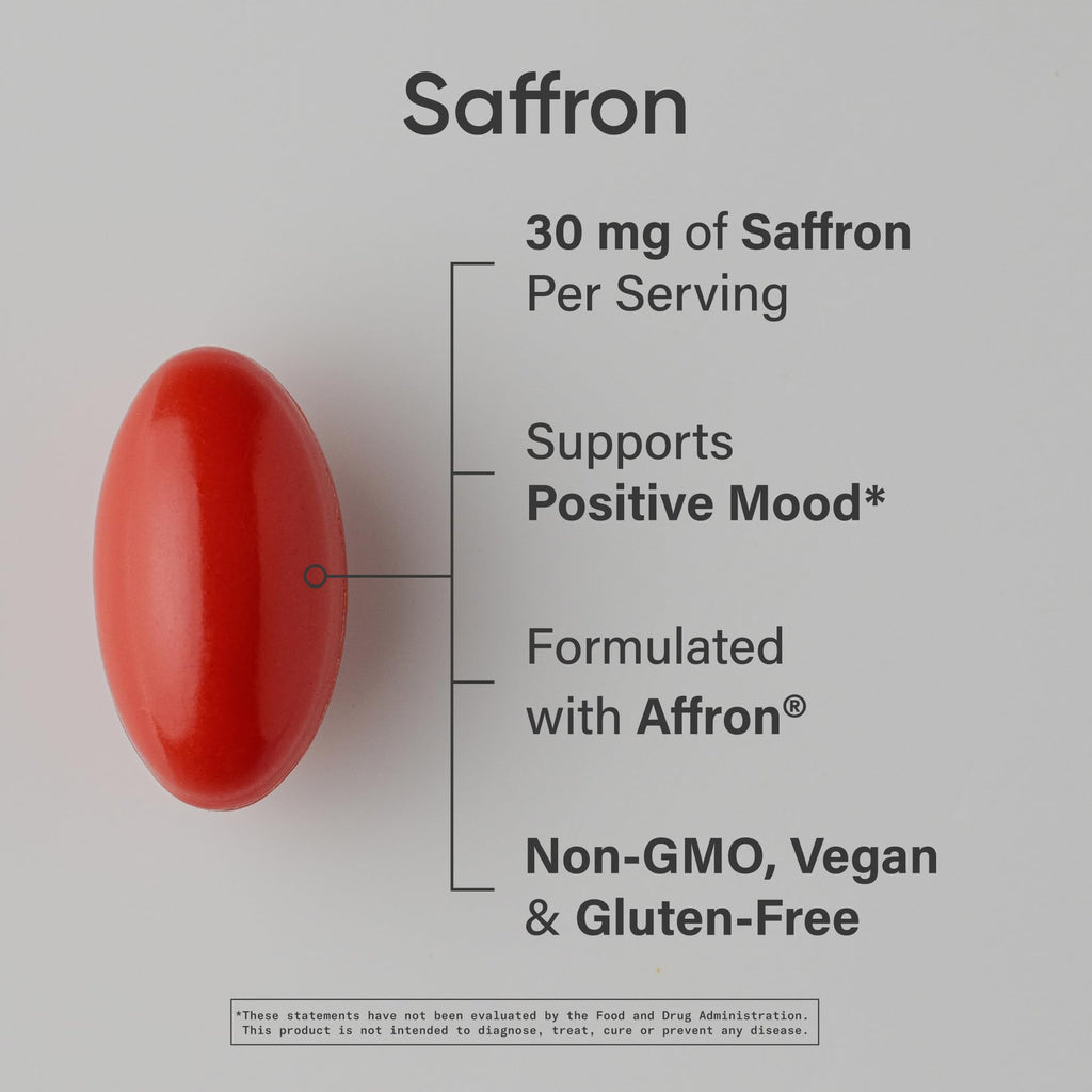 Sports Research® Pure Saffron 30mg, 60 Count Plantgels™