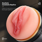 Male Masturbator, Kingdemer Sex Toys Realistic Pocket Pussy Vagina Textured with 7.5in Depth Lifelike Soft and Flesh Texture, Penis Training Masturbators Light Sex Machine Toy for Men