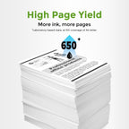 61XL 61 Black Ink Cartridge for HP Printers Replacement for HP Ink 61 XL