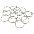 KTOJOY 2 Inch (15 Pack) Loose Leaf Binder Book Rings, with Metal Nickel Plated for Key,and Index Cards, for School, Home, or Office, Silver