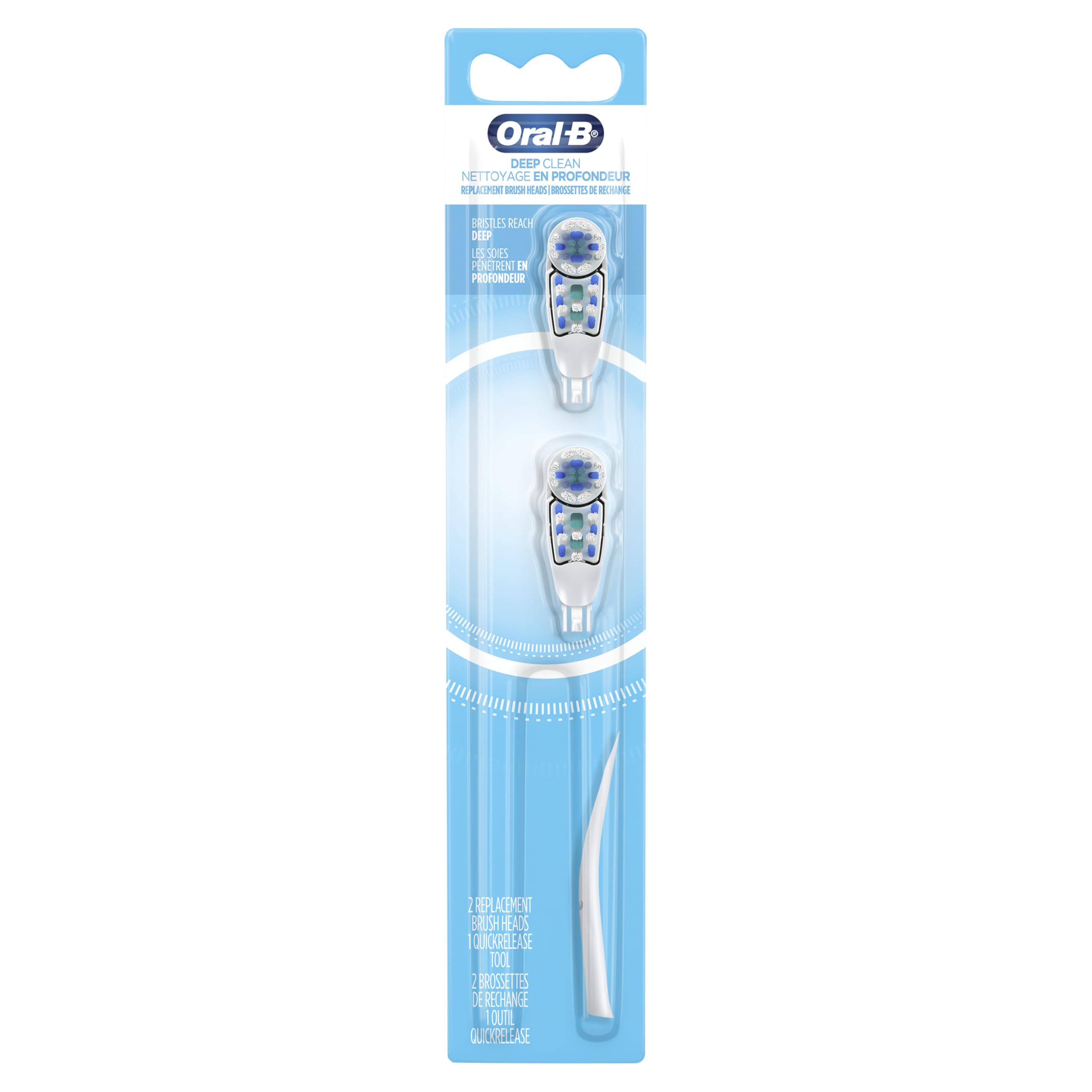 Buy now Oral-B Deep Clean Battery Powered Toothbrush Replacement Brush Heads Refill, Soft, 2 Count at indiglob india