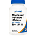 Nutricost Magnesium Glycinate + Malate (250mg) 120 Caps, High Absorption