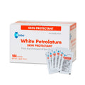 Globe White Petrolatum Jelly, 144 Pack, Skin Protectant, 5 g Packets